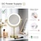 Kibi Circular LED Free Standing Magnifying Make Up Mirror - Brushed Gold KMM104BG - alternate 8